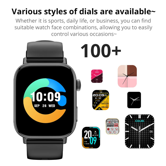 Unisex 1.93 Inch Large Hd Smartwatch With Voice Calling And Health Tracking