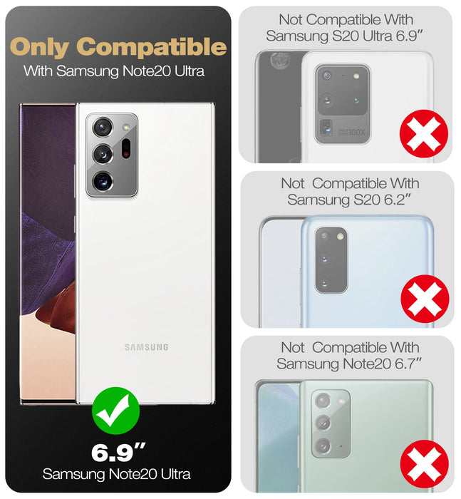 For Samsung Galaxy Note 20 Ultra 5G Heavyduty Grade Protection Shockproof Bracket Holder Case Withbuilt-In Screen Protector