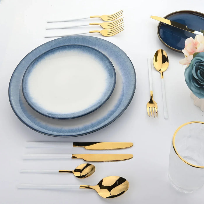 24 Piece Kitchen Flatware Set For Home Or Restaurant