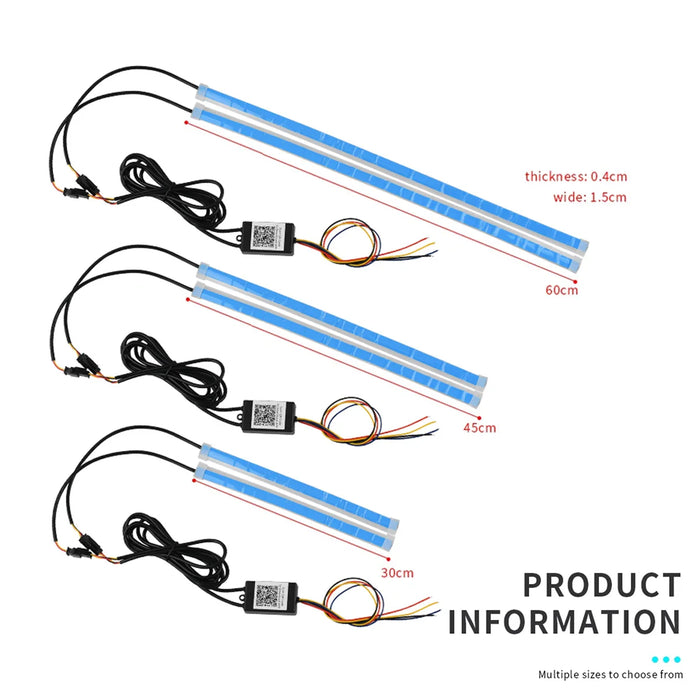 Universal Rgb Drl Strip With Turn Signal 2Pcs