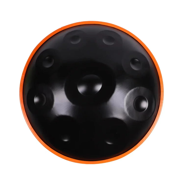 432Hz 10 9 Notes 22 Inch Golden Steel Tongue Handpan Drum For Yoga Meditation