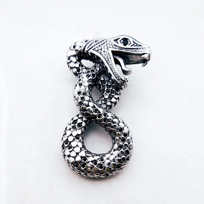 925 Sterling Silver Python Pendant Fashion Jewelry For Men & Women