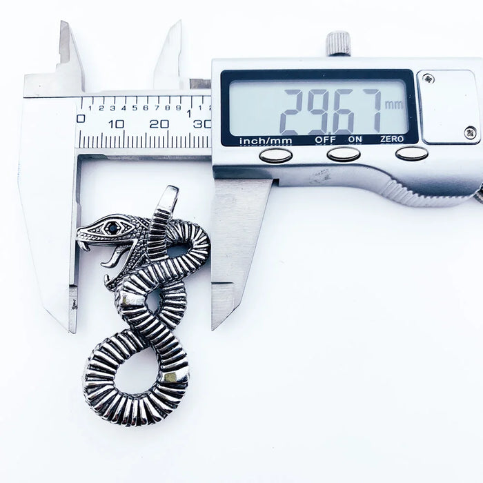 925 Sterling Silver Python Pendant Fashion Jewelry For Men & Women