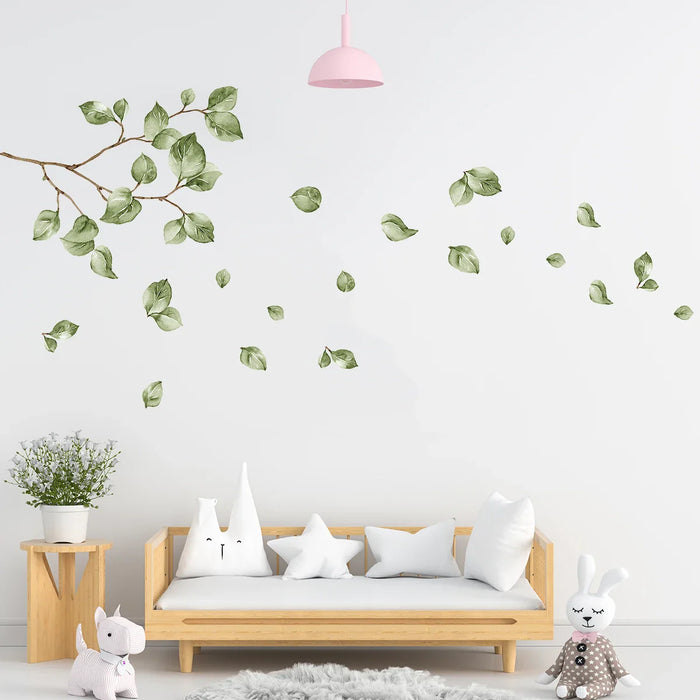 Watercolour Tree Branches Wall Stickers For Home Decor