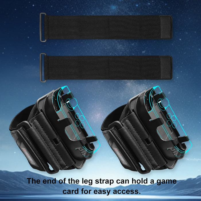 2 In 1 Adjustable Game Bracelet Strap For Switch 2 Joy-Con Sports Band Strap Elastic Leg Wrist Band For Switch 2 Accessories