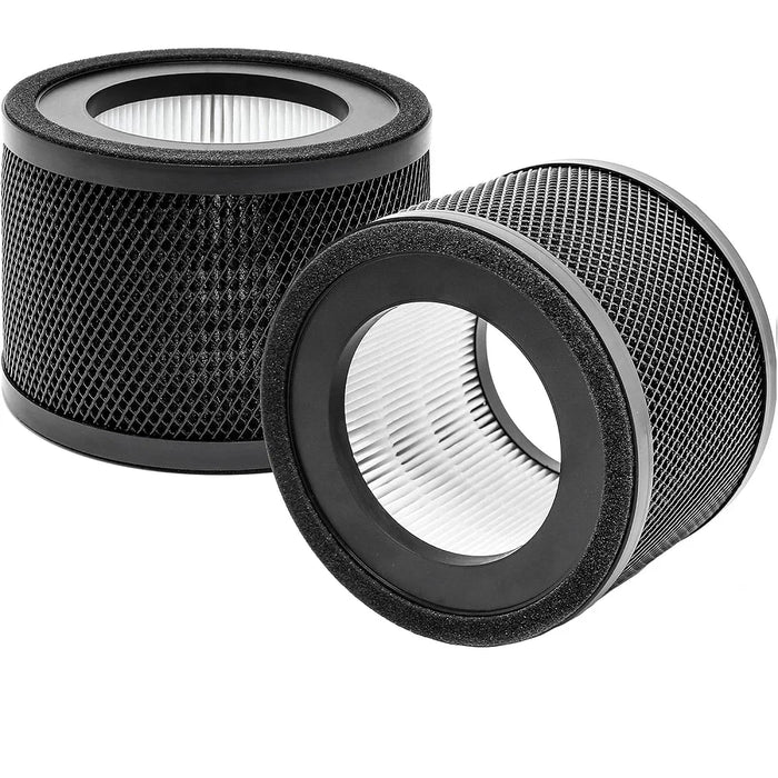 2 Pieces Tt-Ap001 Hepa Filter Compatible With Taotronics Tt-Ap001 Air Purifier H13 True Hepa Filter Activated Carbon Filter