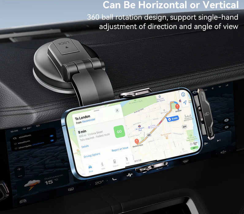 Dashboard Phone Holder 15W Wireless Qi Charger In Car Universal Air Vent Mount For Iphone Samsung Xiaomi Fast Charging