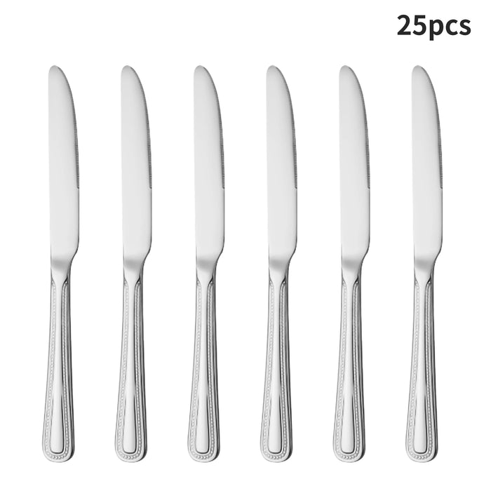 4 / 6 / 16 / 24 Piece Stainless Steel Silver Cutlery Set