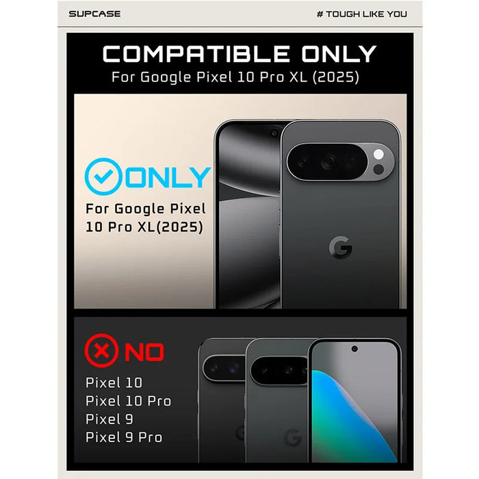 For Google Pixel 10 Pro Xl Ub Pro Full-Body Rugged Phone Case With Built-In Screen Protector & Belt-Clip & Stand