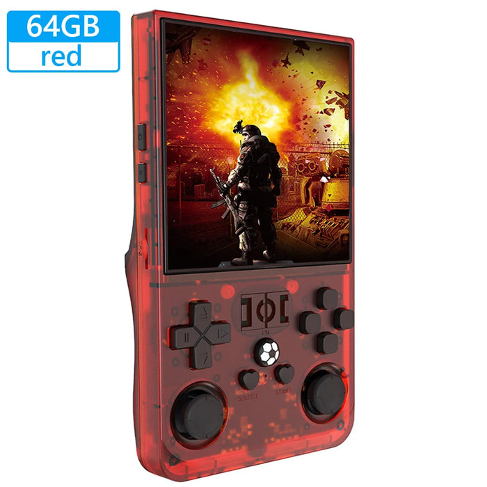 R36Max Retro Handheld Video Game Console Open Source Linux System 4.0 Inch Ips Screen Pocket Video Player Built-In 15000+ Games