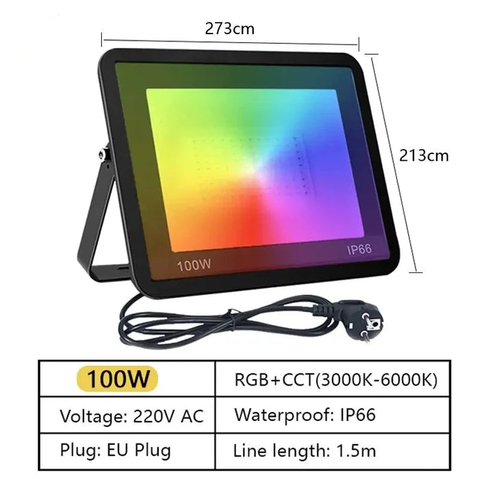 Smart RGB Floodlight for Outdoor Lighting