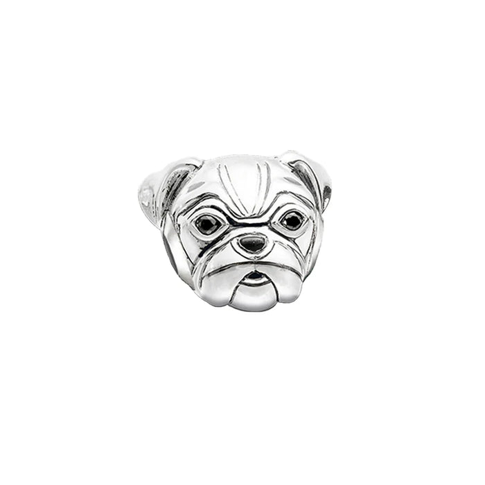 925 Sterling Silver Bulldog Charm For European Diy Jewelry Cute Gift For Women & Men