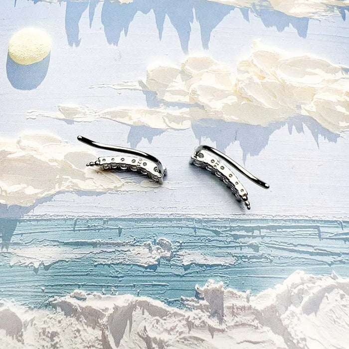 925 Sterling Silver Stylish Tear Drop Ear Climber