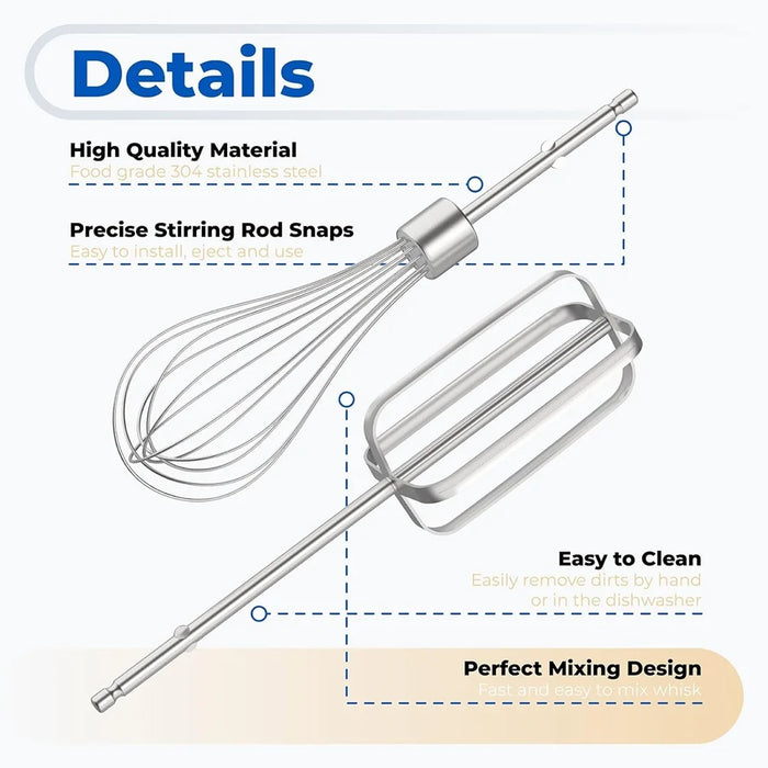 Hand Mixer Beaters Compatible With Hamilton Beach With Egg Whisk Attatchment 62682Rz 62692 62695V 64699