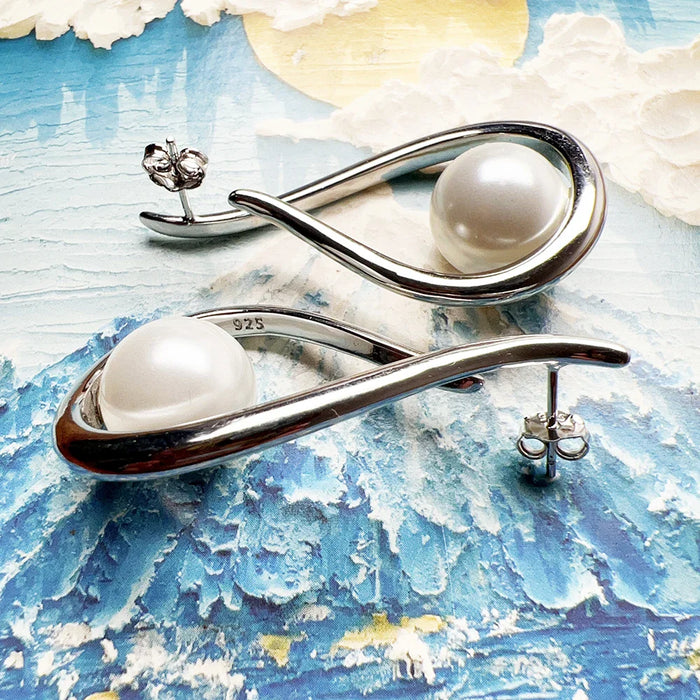 925 Sterling Silver Real Tear Drop Dangle Earrings Romantic Gift For Women