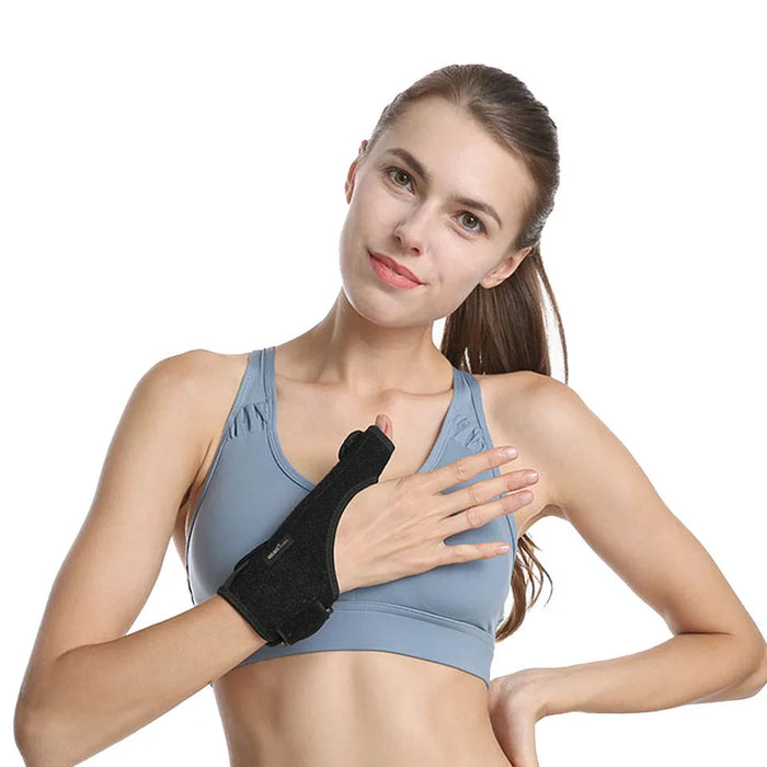 Sport Wrist Thumbs Guard With Plate Support Injury Recovery Wrap