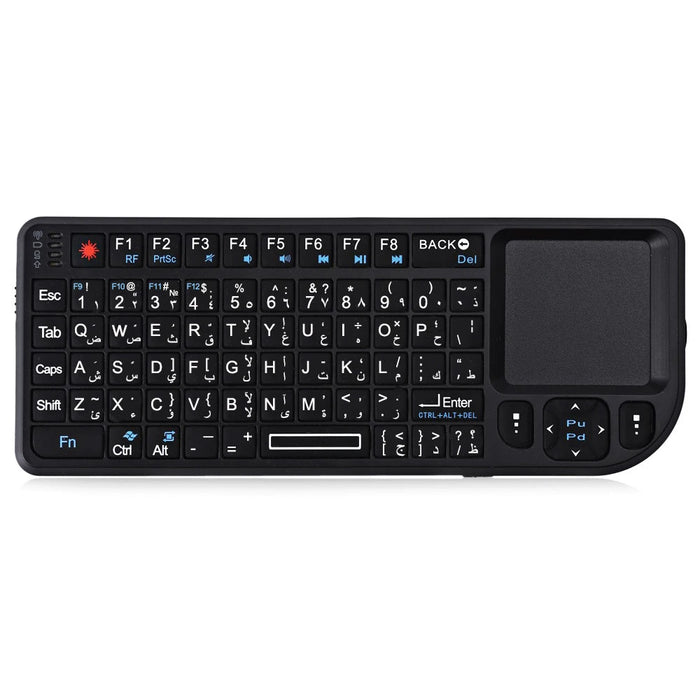 2.4G Mini Wireless Keyboard A8 - 7 Colour Backlit Touchpad Air Mouse For Android Tv Box
