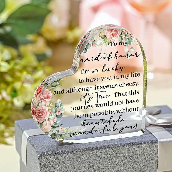 Charming Maid Of Honor Gift For Bride's Party
