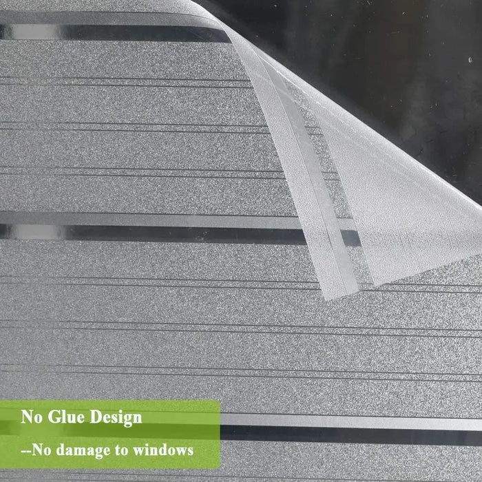 Frosted Window Film - Non-Adhesive Uv Blocking Glass Door Sticker