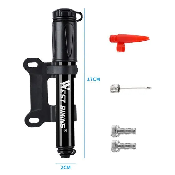 Compact Bike Pump For Mtb & Road Cycling