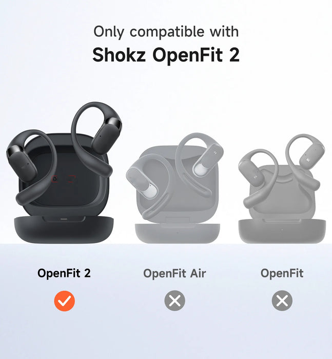 For Shokz Openfit 2 Full-Body Protection Case Earbuds With Magnetic Lid Lock