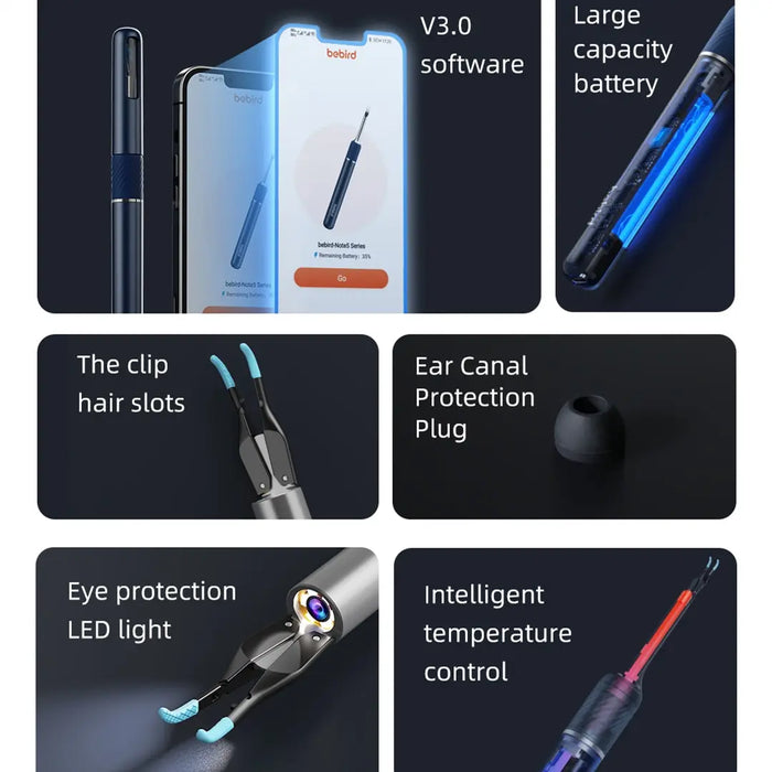 Smart Ear Cleaner with Hd Endoscope and Tweezers