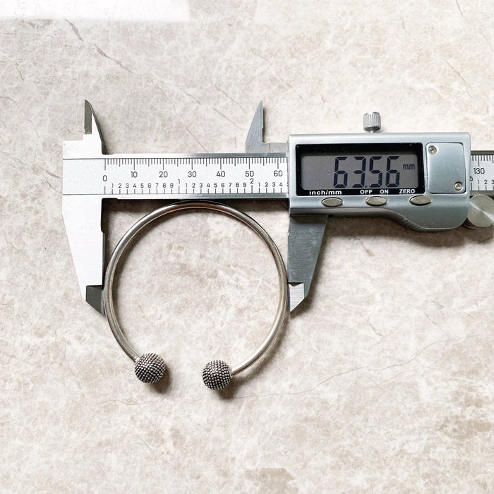 925 Sterling Silver Kathmandu Europe Style Karma Bangle