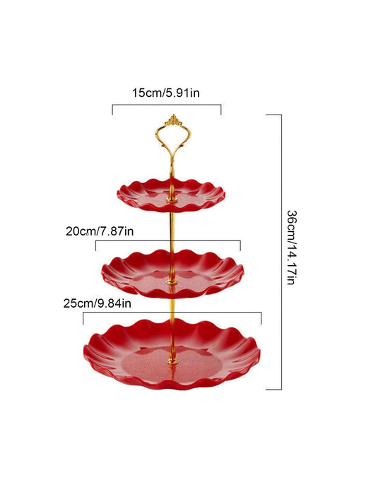 European Three Layer Cake Stand For Weddings And Parties