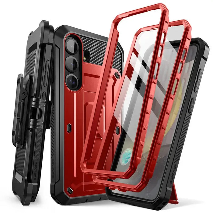 For Samsung Galaxy S25 Ub Pro Rugged Case With Built-In Screen Protector & Kickstand