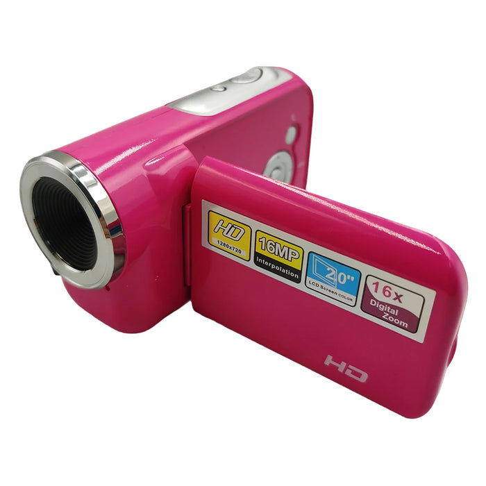 16Mp 720P Digital Camera 2.0 Inch Rotatable Screen Camcorder Video Camera 16X Digital Zoom Portable Dv Camera For Beginners