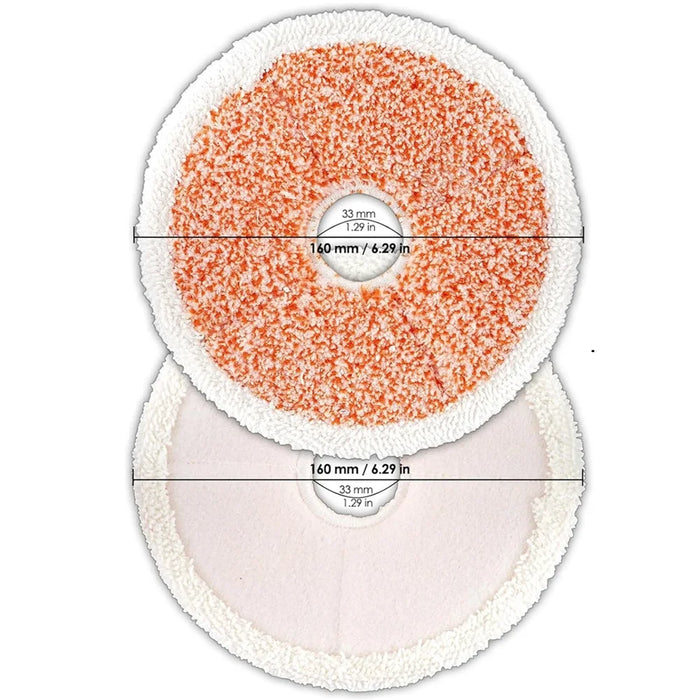 8 Pack 3764 Replacement Mop Pads Compatible With Bissell Spinwave + Vac Cordless 37643 / 3764 Hard Floor Spin Mop + Vacuum