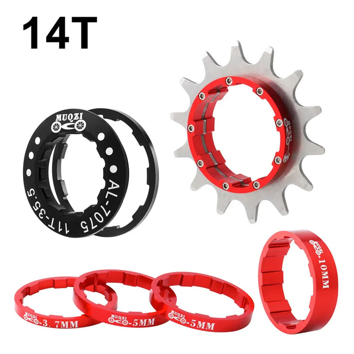 Single Speed Cassette Cog Conversion Kit 12 22T