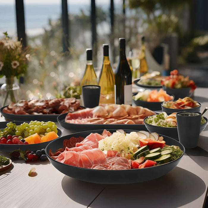 24 Piece Plastic Cutlery Set For Outdoor Camping