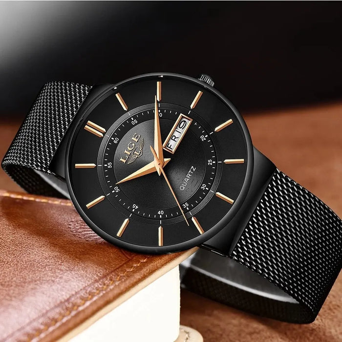 Ultra Thin Waterproof Mens Quartz Watch