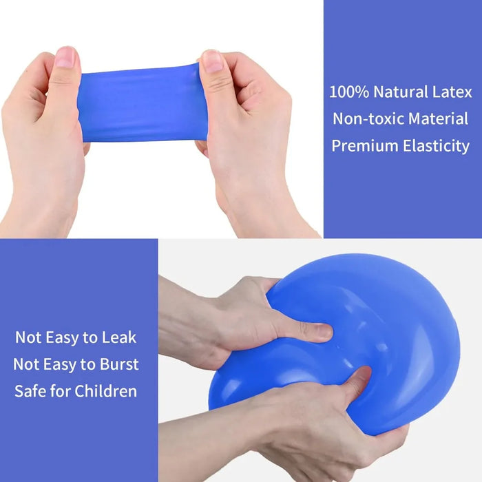 131Pcs Ink Blue Silver White Balloon Arch Set 10 " Birthday Wedding Party Background Decoration Party Supplies Required