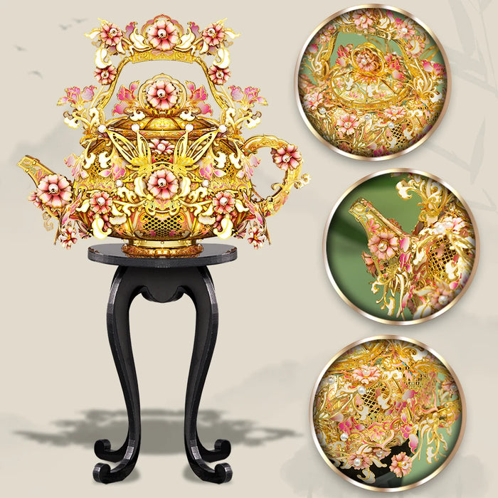185 Piece Diy 3D Metal Tea Pot Puzzle Set
