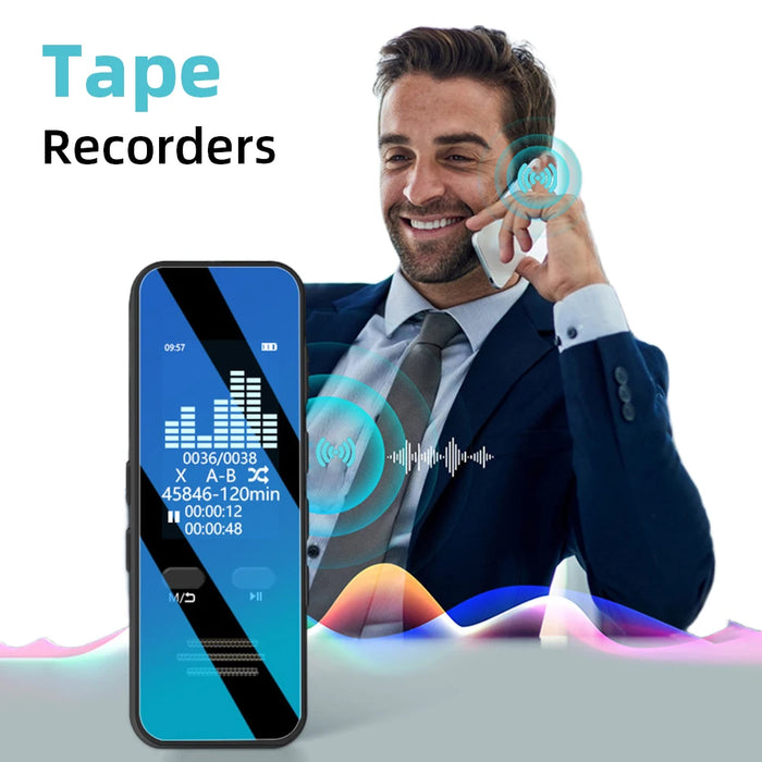 Digital Audio Voice Recorder Bluetooth Mp3 Player With Playback Voice Tape Recorder Noise Reduction Phone Call Recording Pen