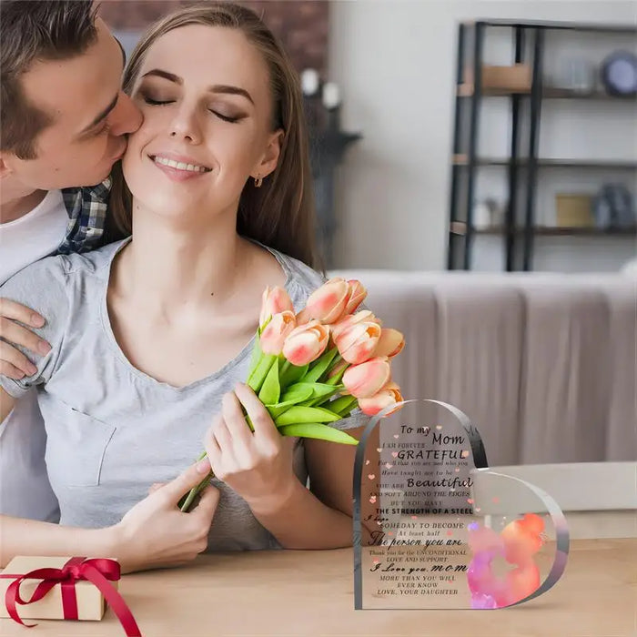 Family Gathering Heart Keepsake For Step Mom