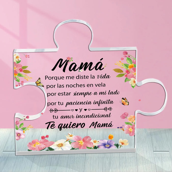 Spanish Mom Birthday Gift Acrylic Desk Decor Keepsake