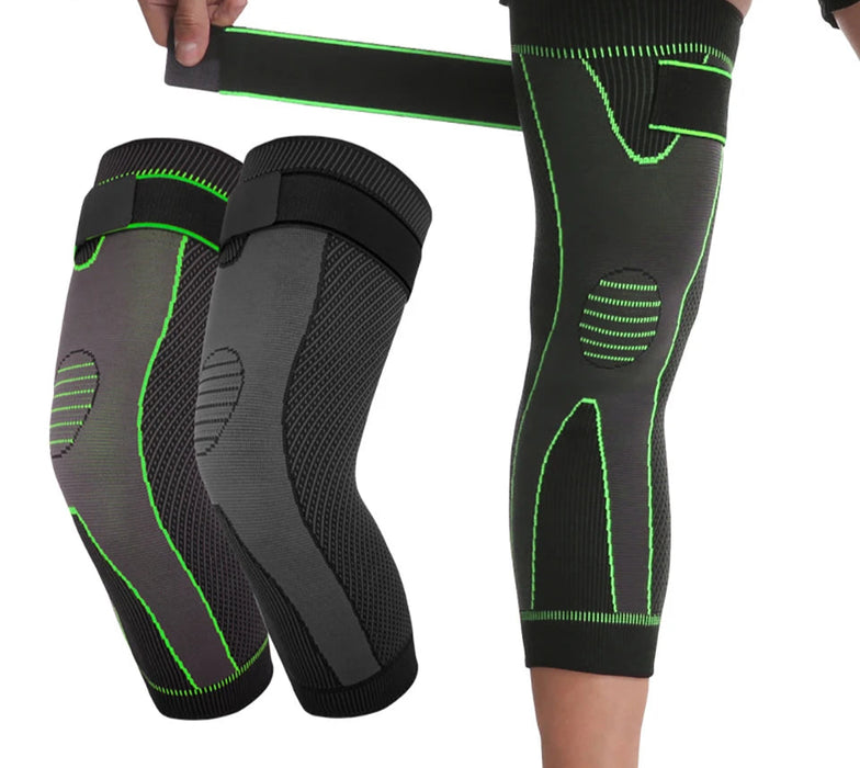Long Compression Knee Support Sleeve For Sports