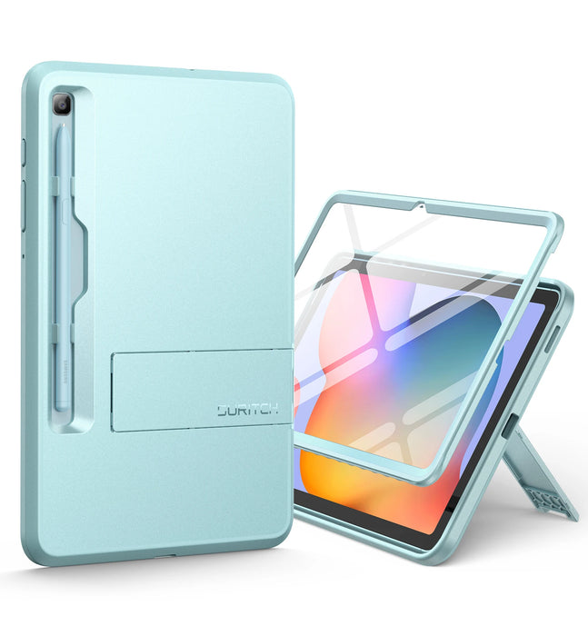 For Samsung Galaxy Tab S6 Lite 10.4 Inch 2024 Built-In Screen Protector Full Body Heavy Duty Shockproof Protective Tablet Case