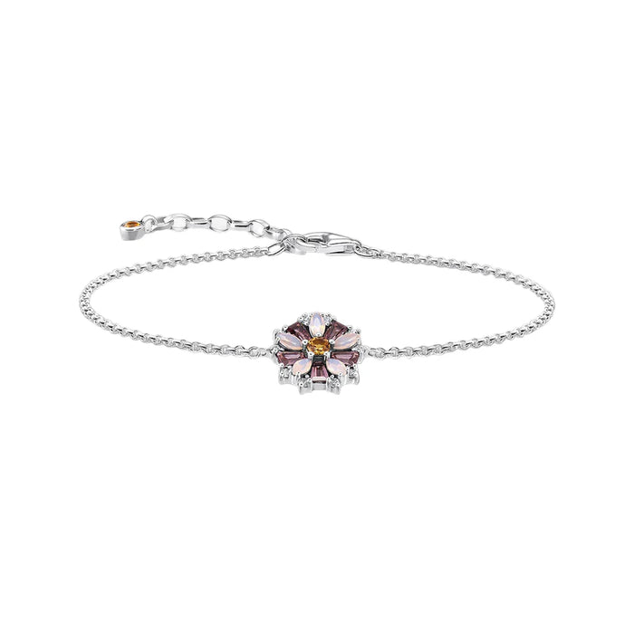 925 Sterling Silver Colourful Stone Bracelet Jewelry For Women