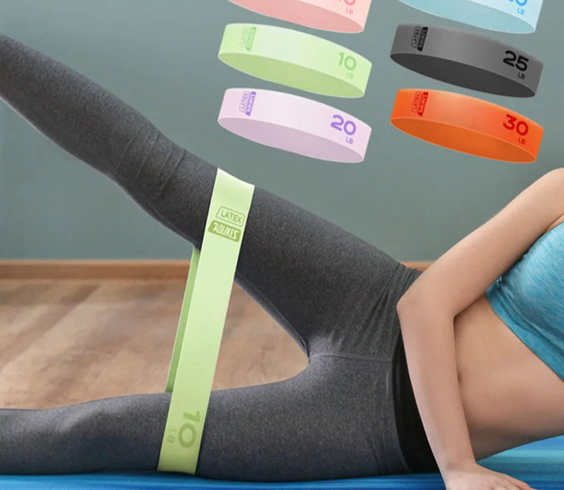 Latex Resistance Bands For Yoga Pilates Rehab & Home Workout