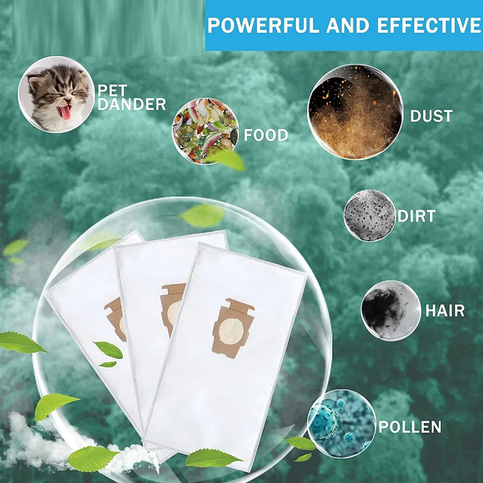 6 Pack Vacuum Cleaner Dust Bags For Kirby 204811 204814 204808 205811 Compatible With Kirby All Generation & Sentria Models