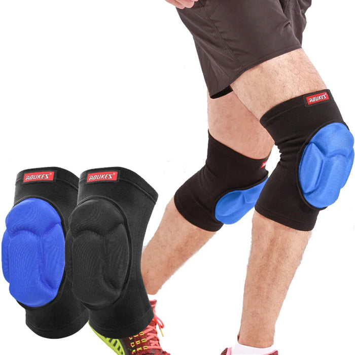Pair of Thick Sponge Knee Pads For Volleyball Football Yoga Dance