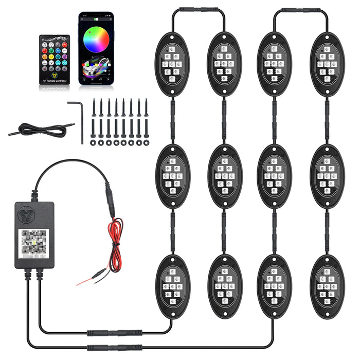 App-Controlled Rgb Led Chassis Lights For Off-Road Vehicles