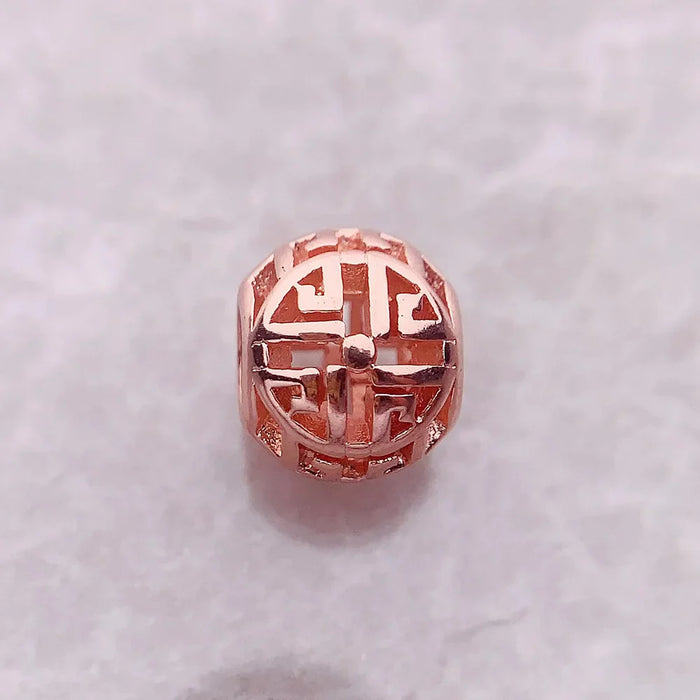 925 Sterling Silver Ethnic Bead Charm For Women Fashion Jewelry Gift