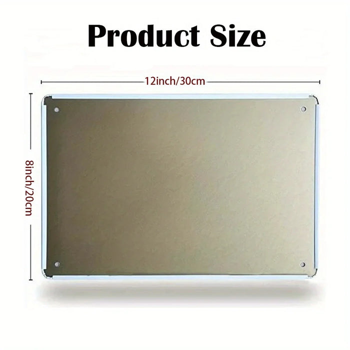 Reusable Bird House & Floral Metal Sign For Home Terrace & Garden -2D