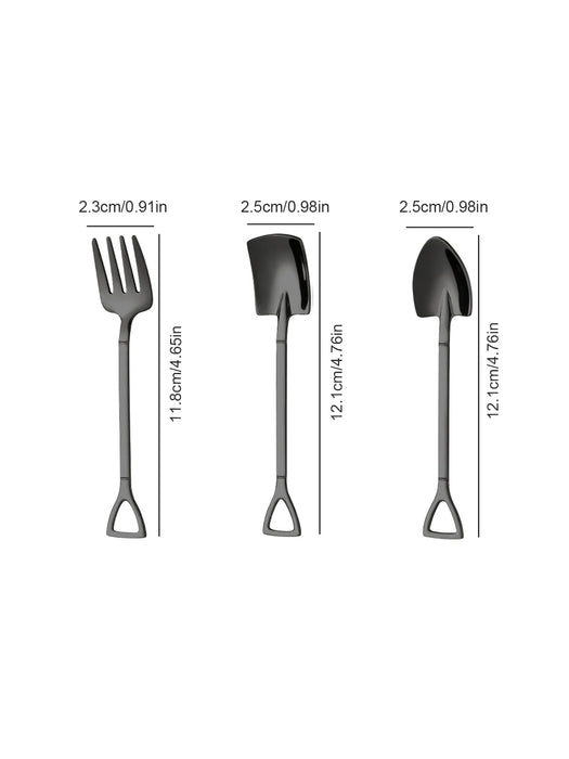 9 Piece Stainless Steel Dessert Scoop Set
