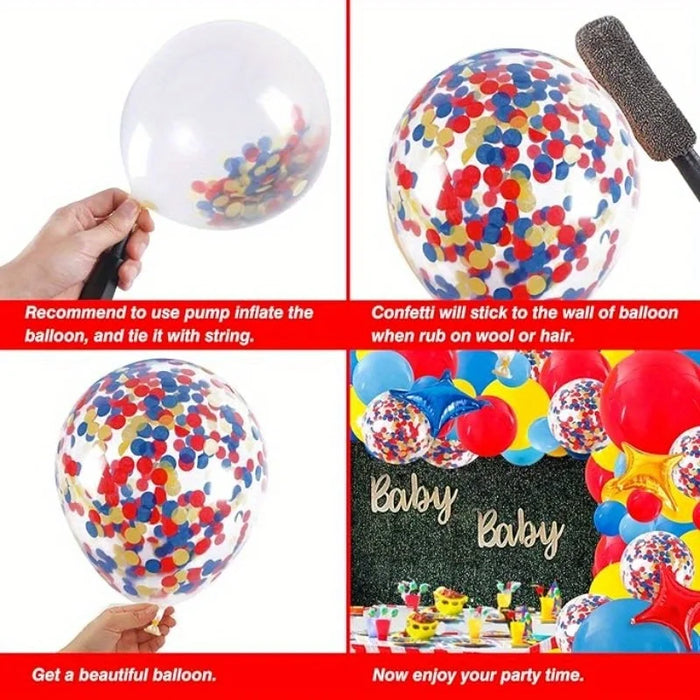 149 Pcs Popcorn Arch Balloon Set Suitable For Carnival Party Happy Birthday Balloon Party And Other Occasions Decoration